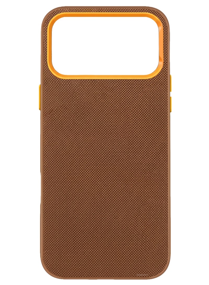 CATANES 2 Pack Vegan Leather Case for iPhone 17 Pro Max - One Case With One 3D Glass- Slim Protective Back Cover with Precise Cutouts Screen Protection- Light Brown - Image 5